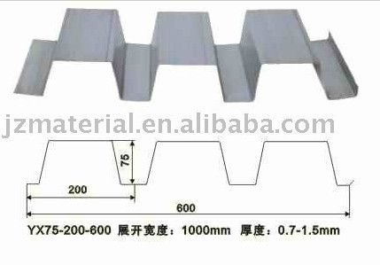 供应楼承板YX75-200-600